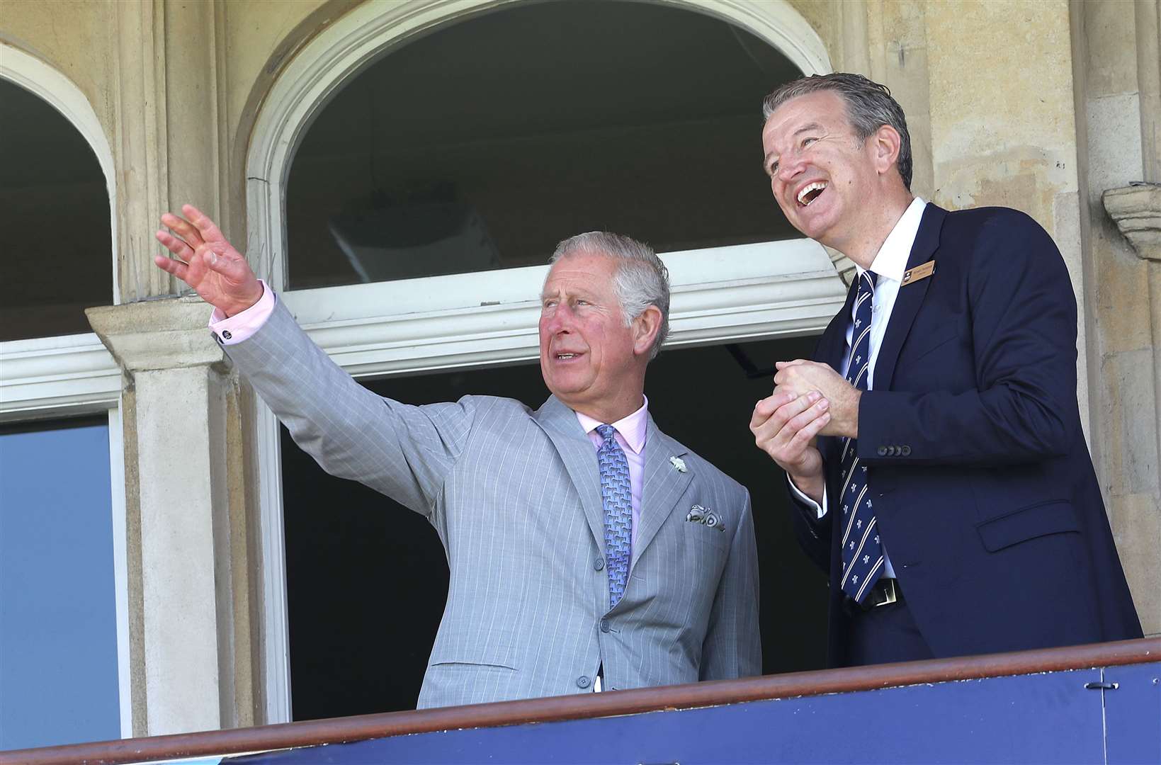 Charles at the Oval cricket ground, owned by the Duchy of Cornwall (Philip Toscano/PA)