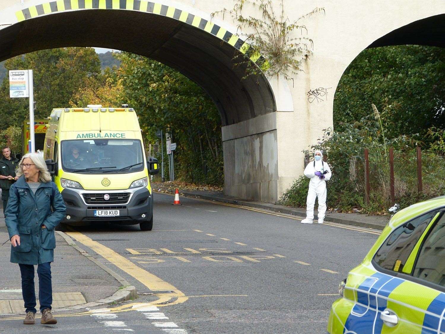 Emergency services were called to the scene. Photo: Socialist Party, Folkestone and Hythe