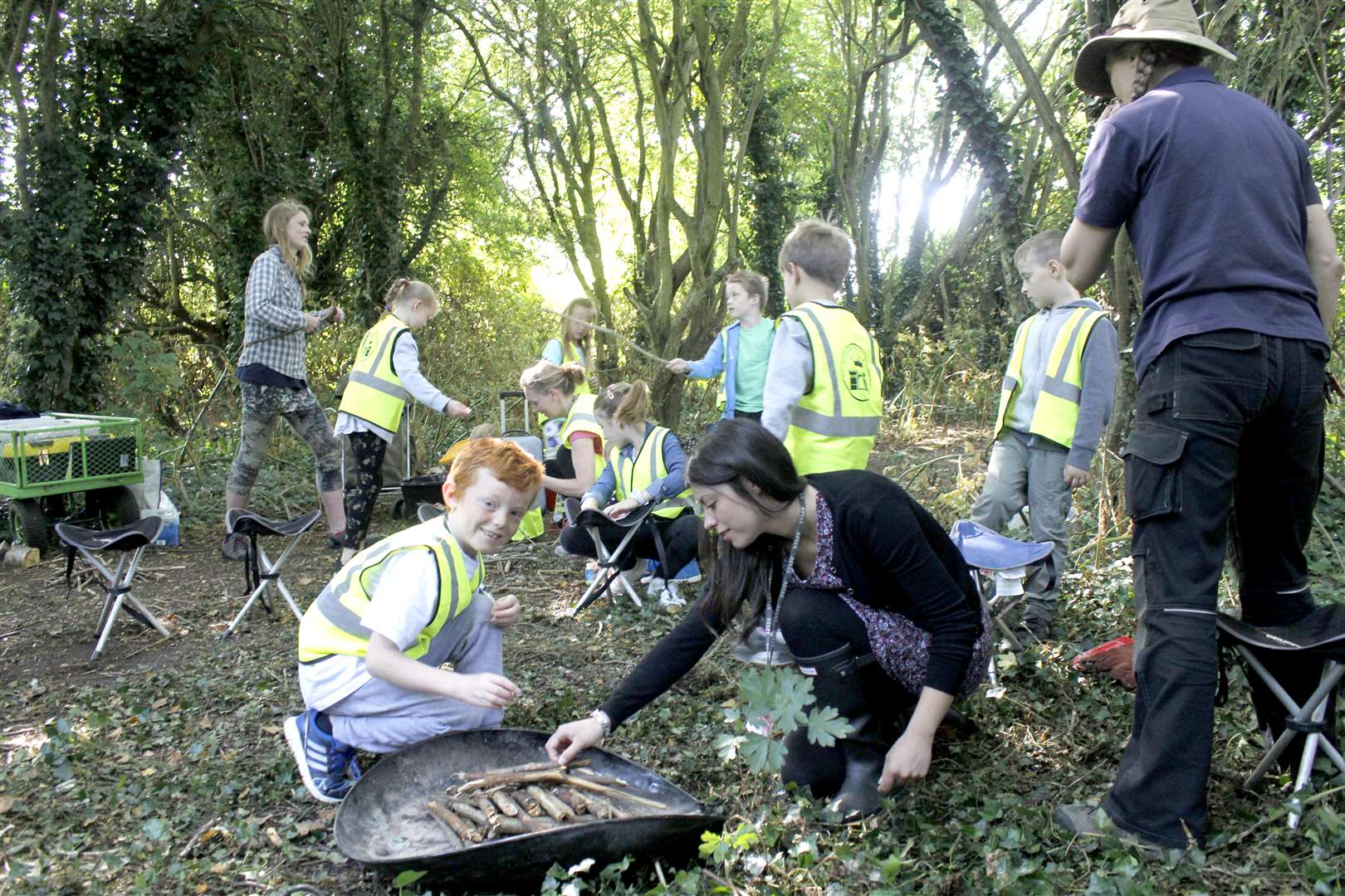 Children taking part in a scheme with Kent Wildlife Trust