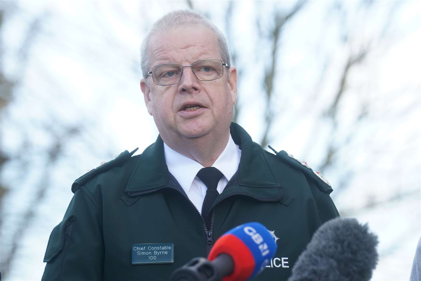 Police Service of Northern Ireland (PSNI) Chief Constable Simon Byrne said messages of support for DCI John Caldwell had been coming from all over the world (Brian Lawless/PA)