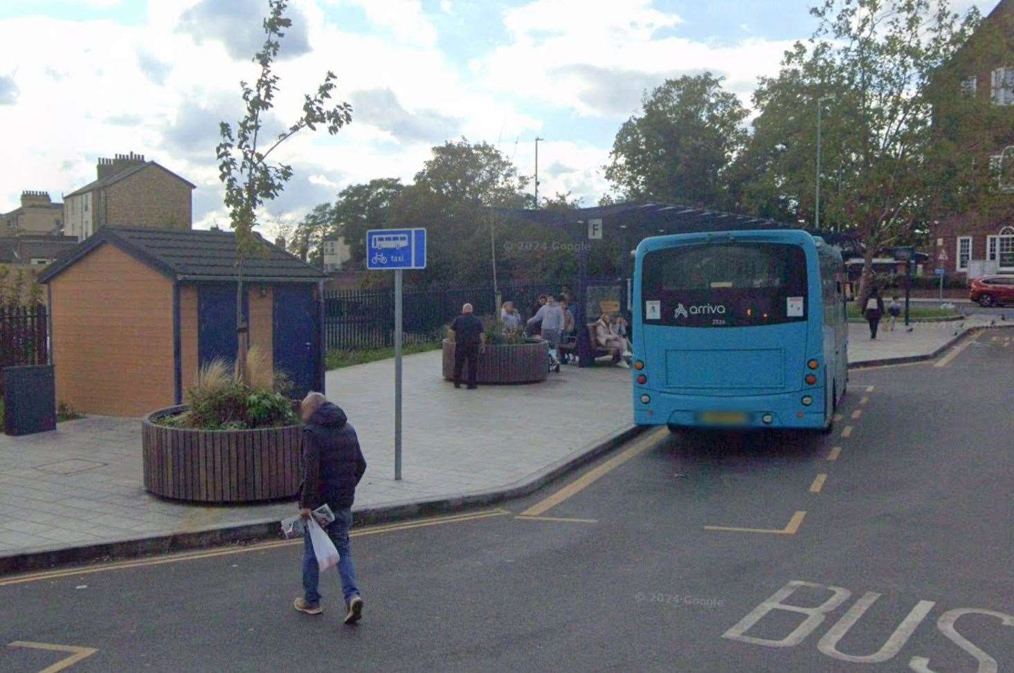 A man was found dead in a toilet at Barrack Row Bus Station in Gravesend. Picture: Google