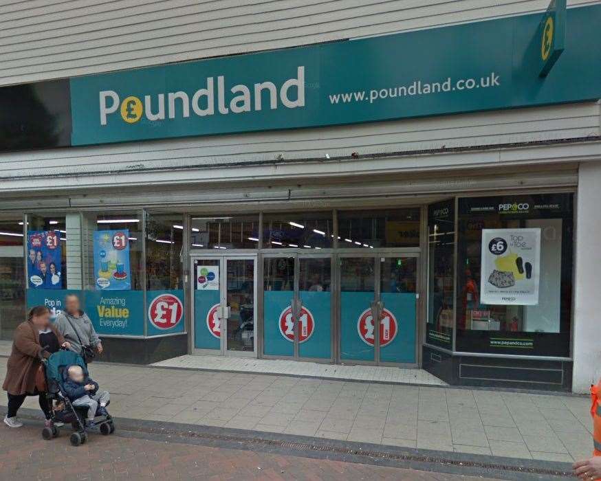 Items were allegedly stolen from Poundland in High Street, Gillingham. Picture: Google Maps