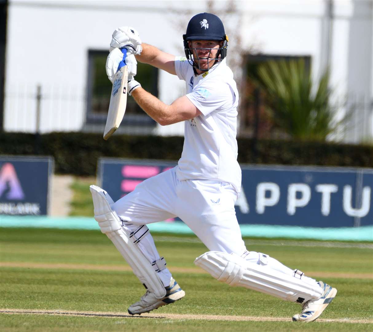 Kent opener Ben Compton batting against Lancashire. Picture: Barry Goodwin