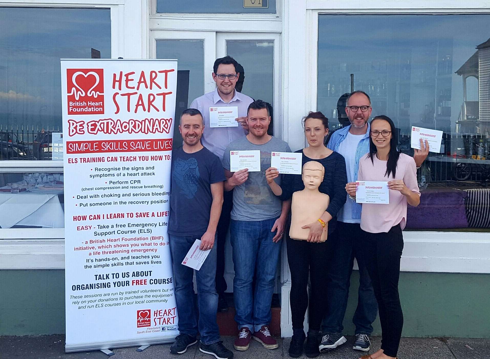 Staff from 81 Beach Street are now trained in Emergency Life Support