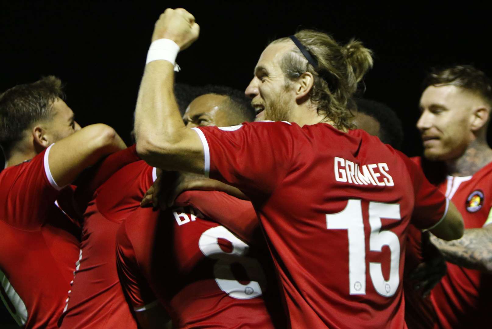 Ebbsfleet had plenty to smile about on Tuesday Picture: Andy Jones