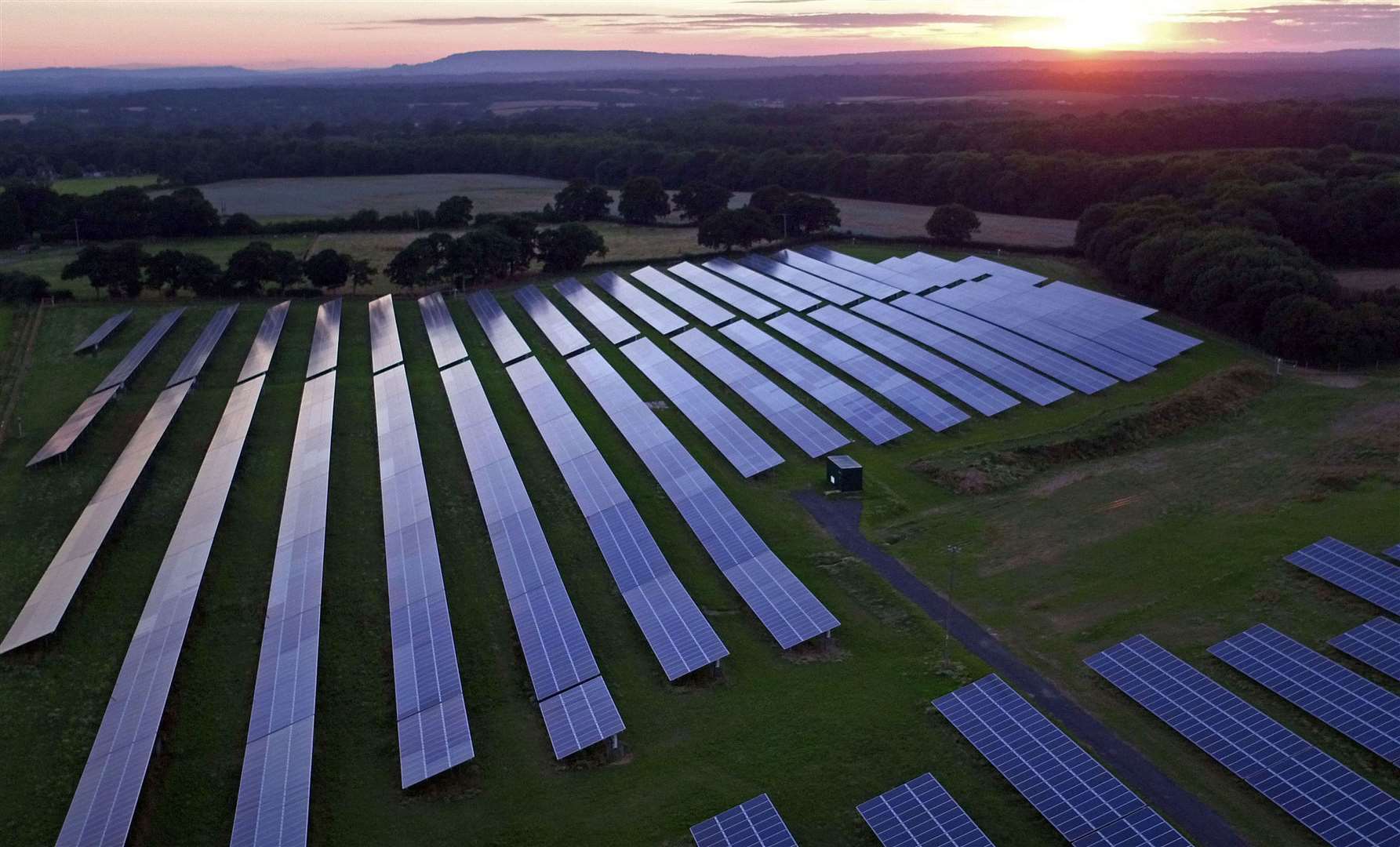 Once complete, Cleve Hill Solar Park in Graveney, between Faversham and Whitstable, will be home to 880,000 solar panels