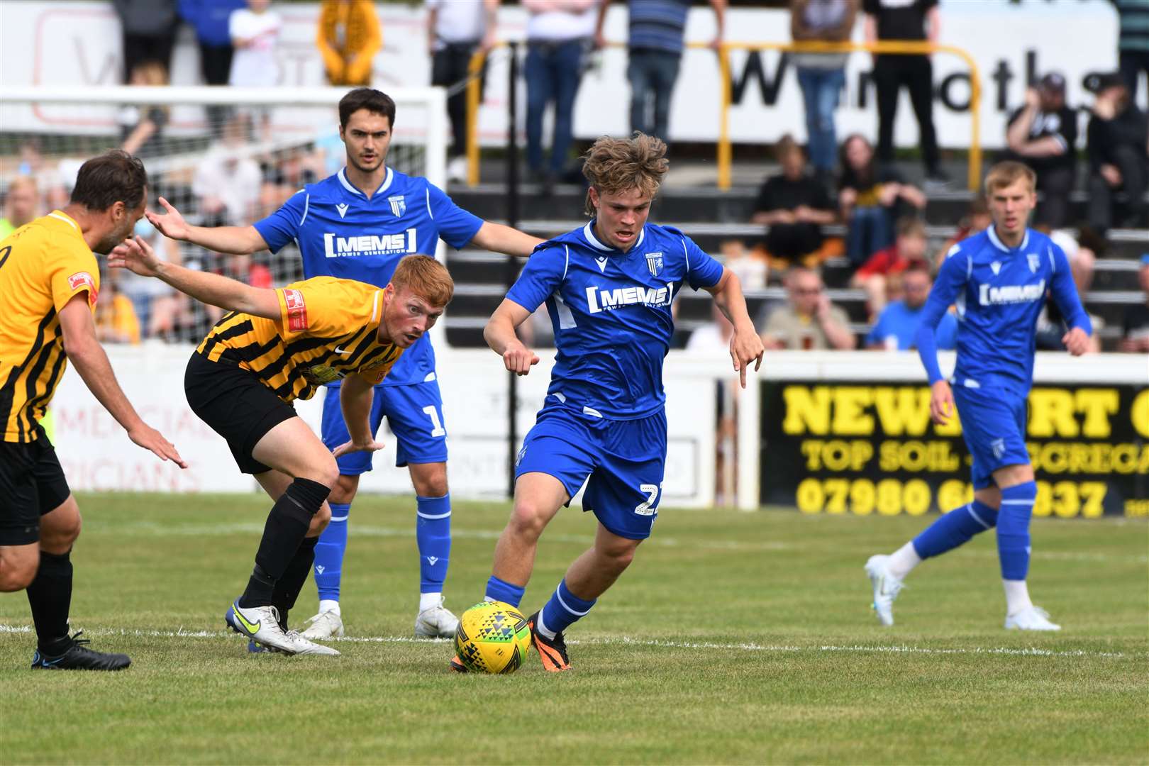Youth player Matty MacArthur on the ball for Gillingham Picture: Barry Goodwin (57711150)
