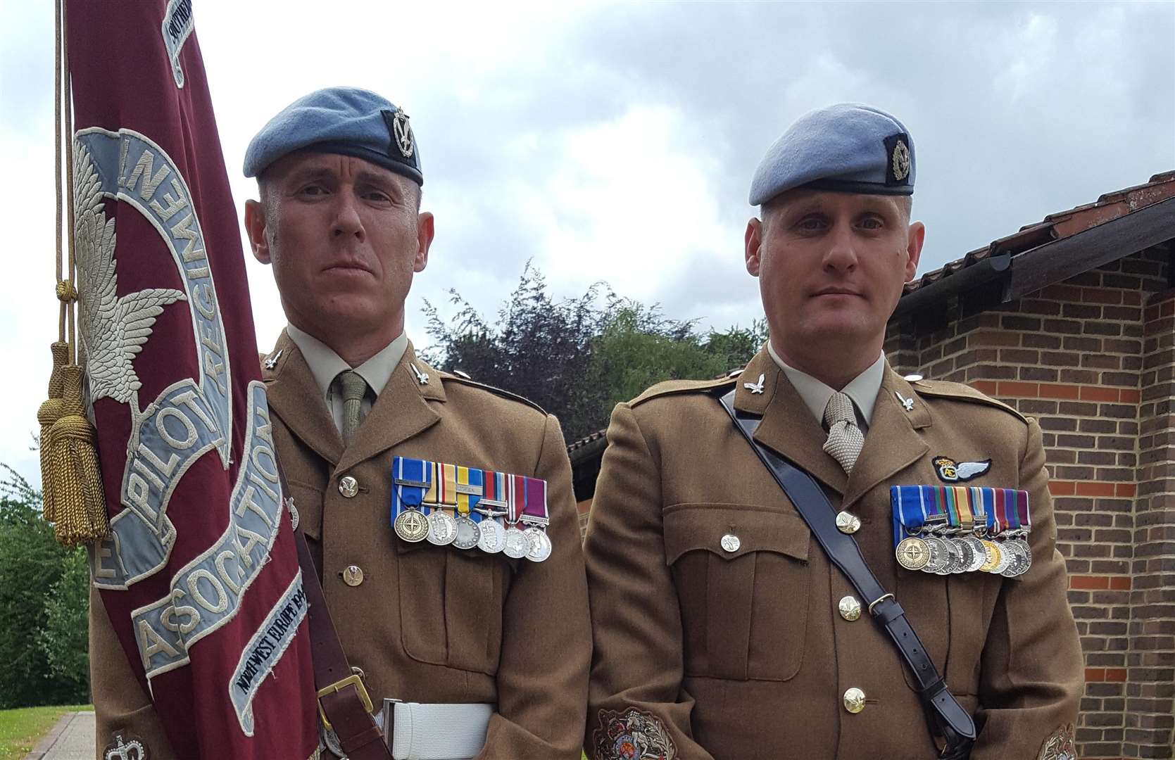 Warrant Officer Class two James Steele (left) and Warrant Officer Class 1 Ben Rieper (right)