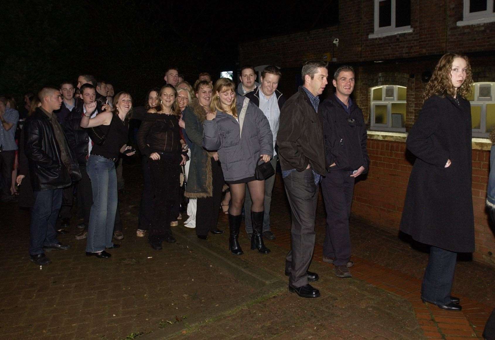 Queues at the opening night of Liquid nightclub in 2002. Picture: Dave Downey