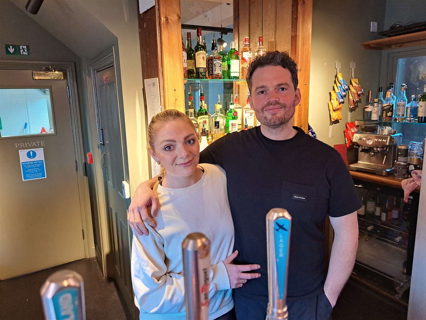 New managers of the Lord Nelson at Dover, Joe and Laura Taylor