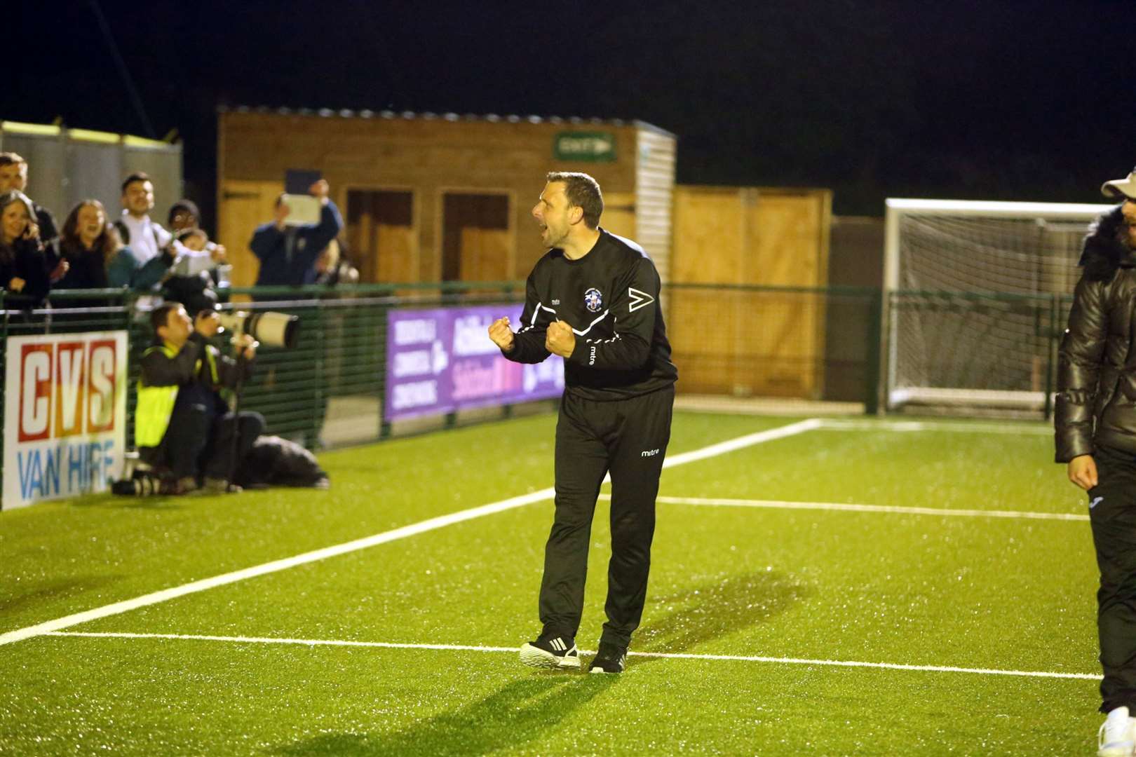 Tonbridge boss Steve McKimm at Haringey Borough a year ago