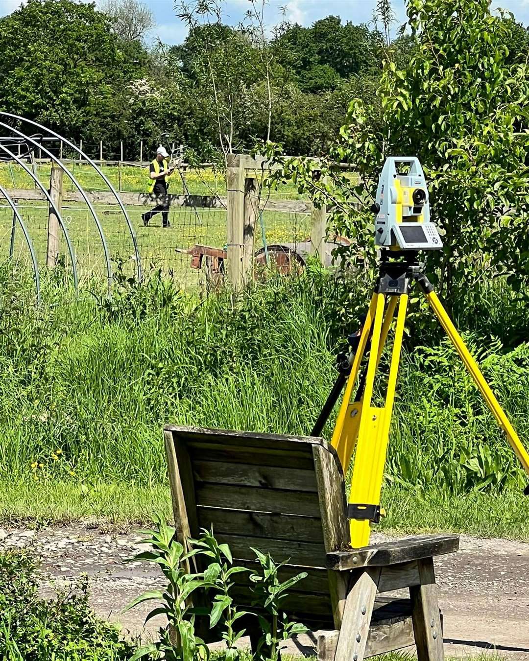 A topographical survey of the site has just been completed