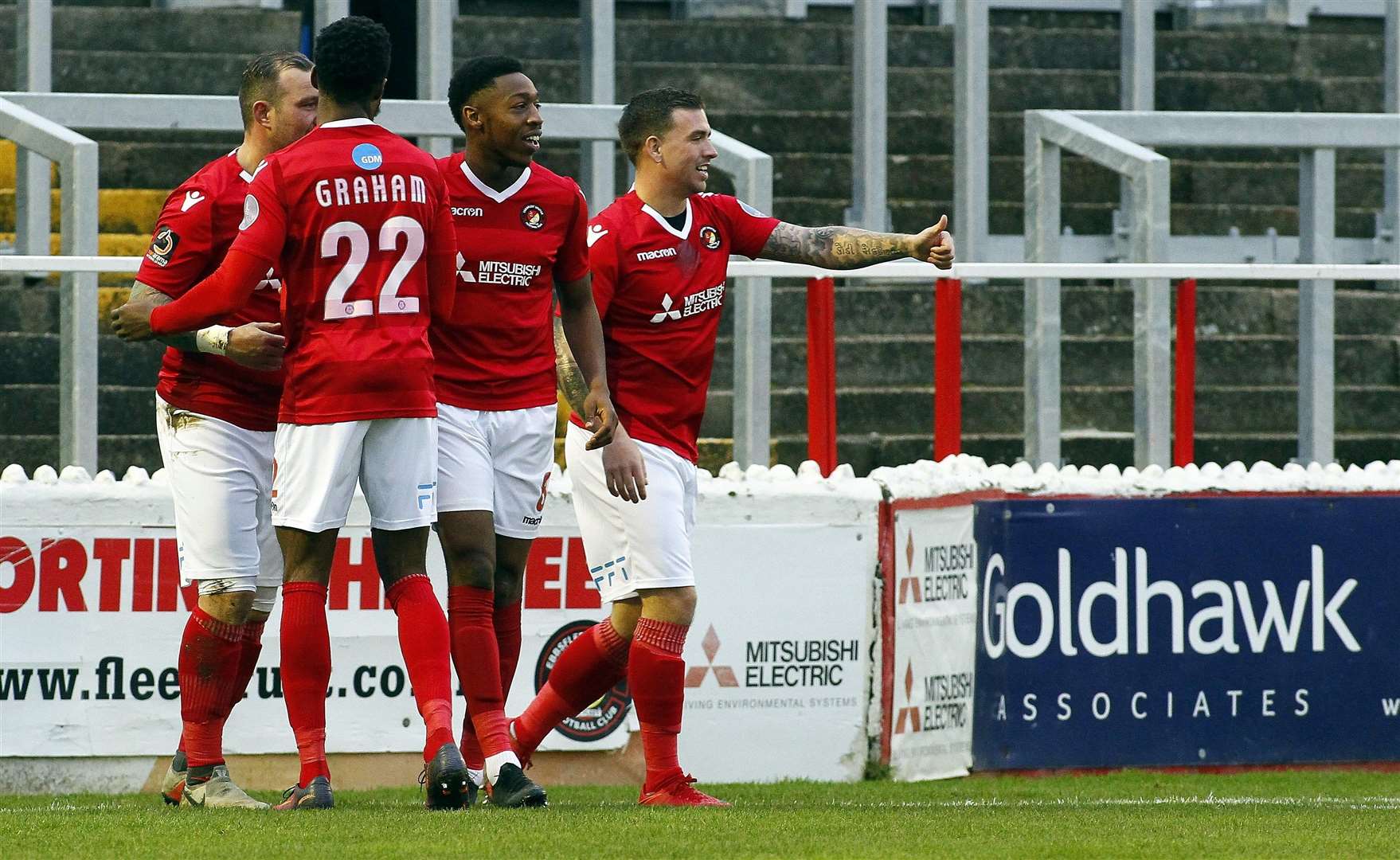 Ebbsfleet have won their last five league games at Stonebridge Road Picture: Sean Aidan