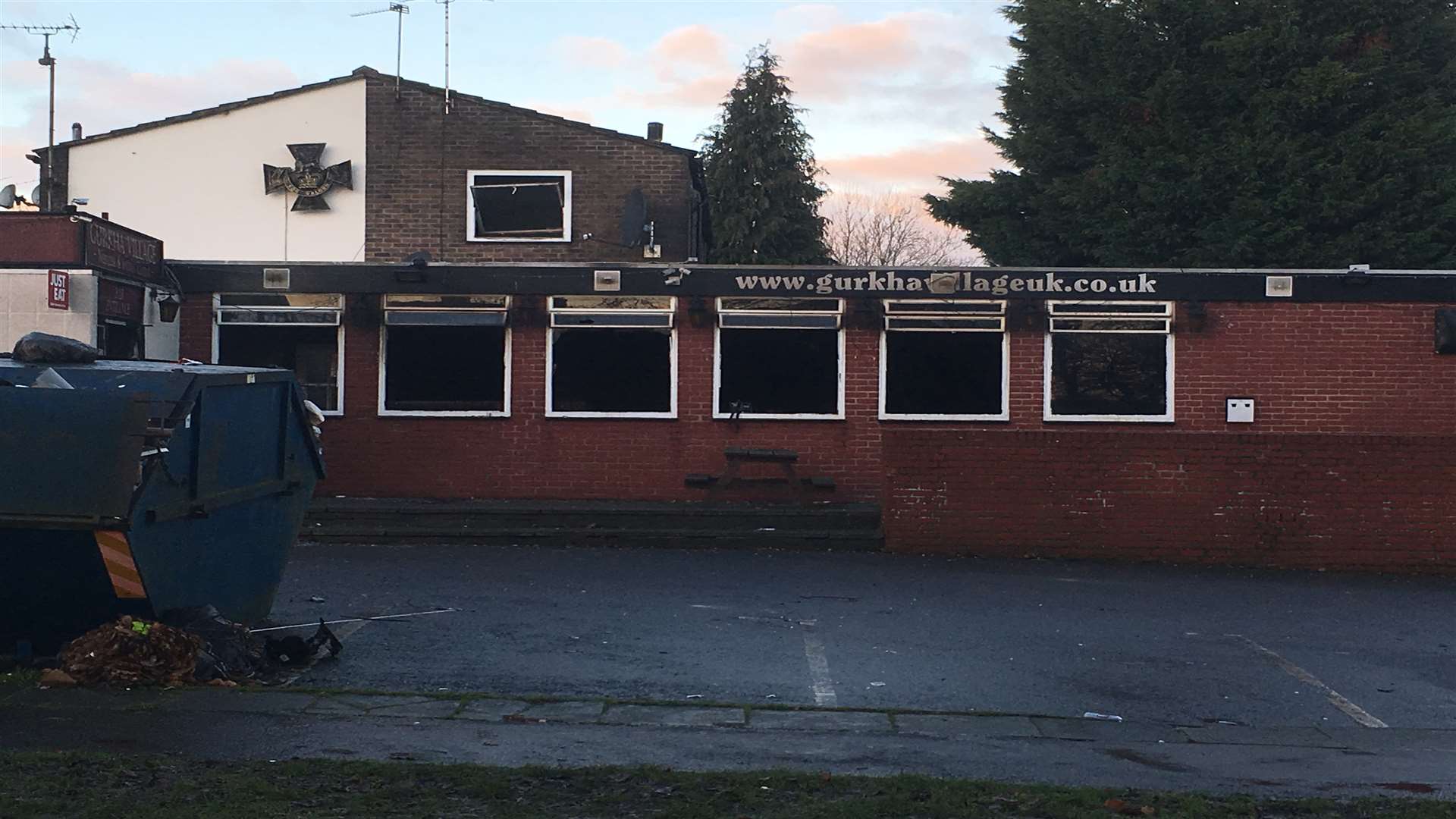 Fire gutted the ground floor of the pub