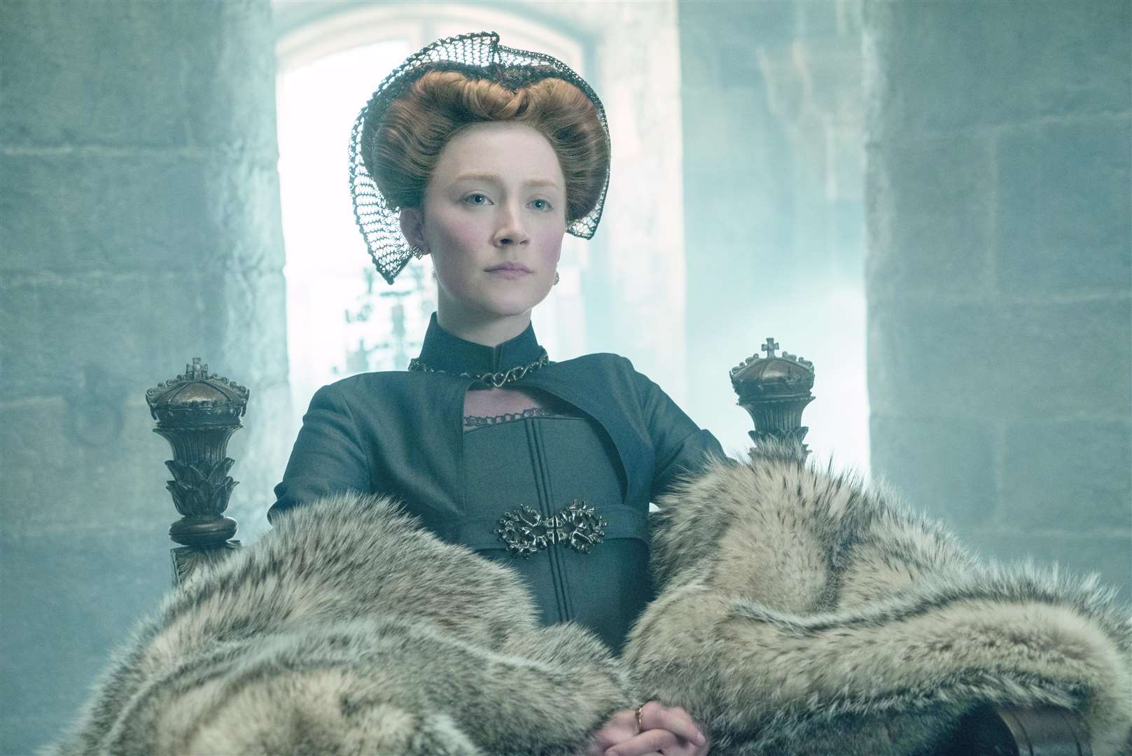 Saoirse Ronan stars as Mary Stuart in Mary Queen of Scots Credit: Liam Daniel / Focus Features