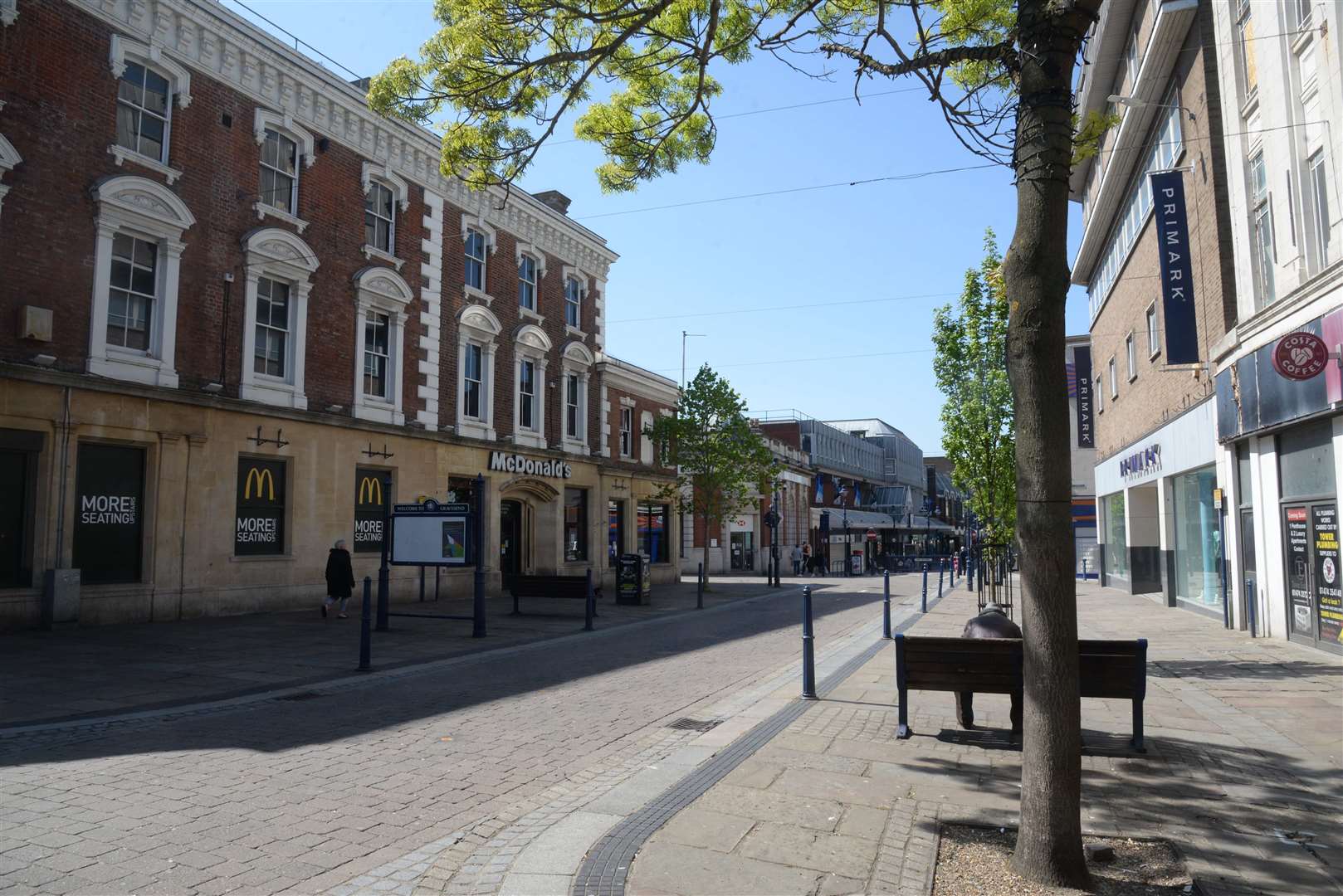Gravesend town centre is recovering after its streets were quiet for so long. Picture: Chris Davey
