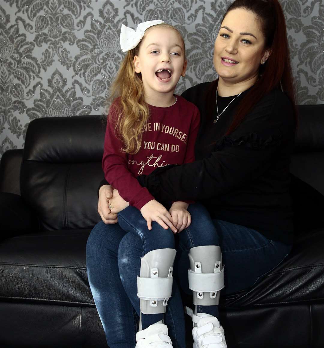 Lily-Mae Leadsham, 6, underwent life-changing surgery last year and is now able to dance, much to the delight of mum Kerry