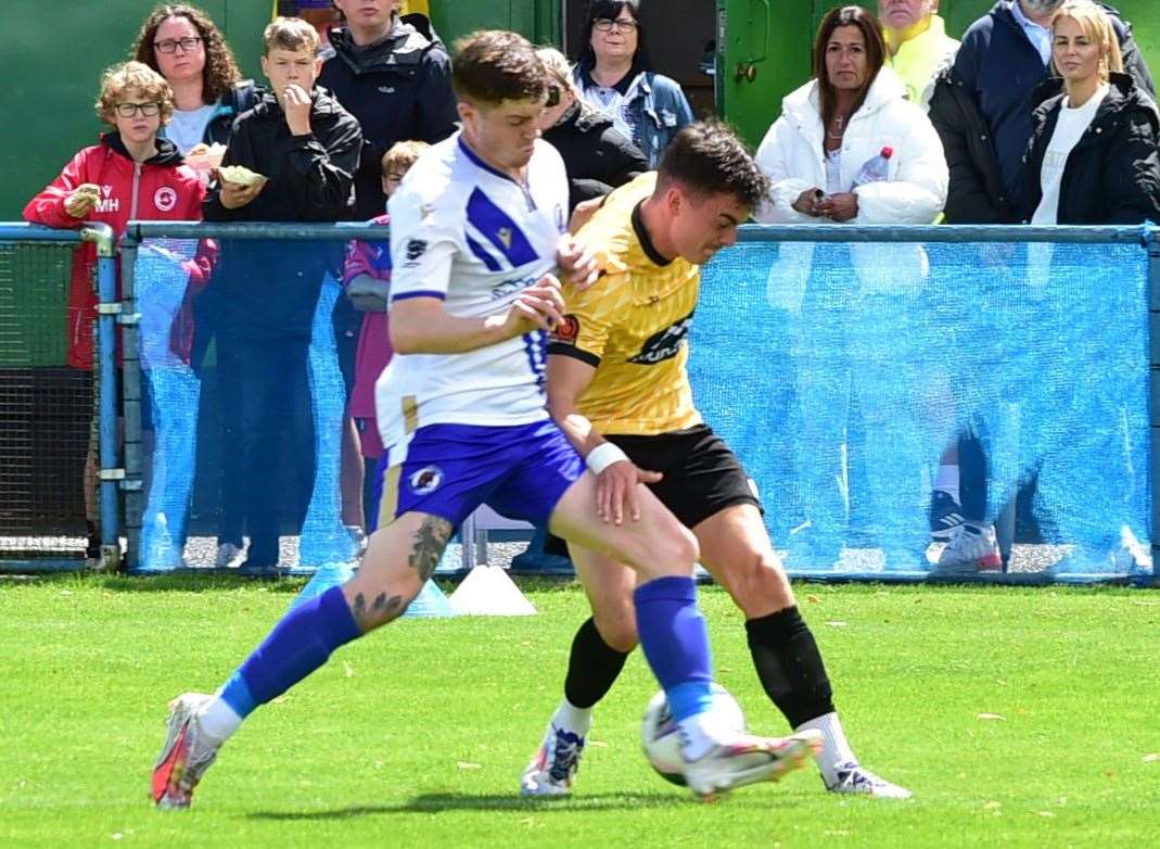 Bearsted in pre-season friendly action against Maidstone. Picture: Steve Terrell