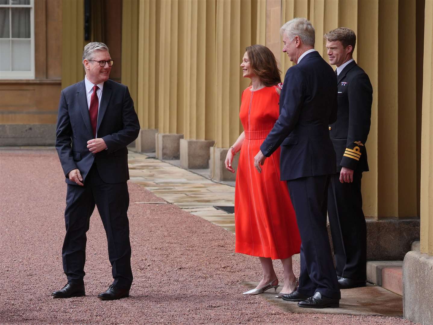 Sir Keir Starmer and his wife Lady Starmer leave Buckingham Palace after an audience with the King (Jonathan Brady/PA)