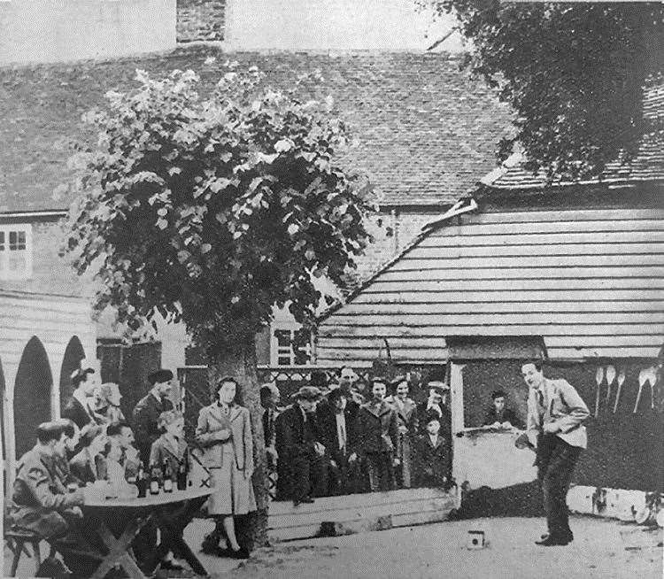 A bat and trap game in 1944. Picture: Rory Kehoe