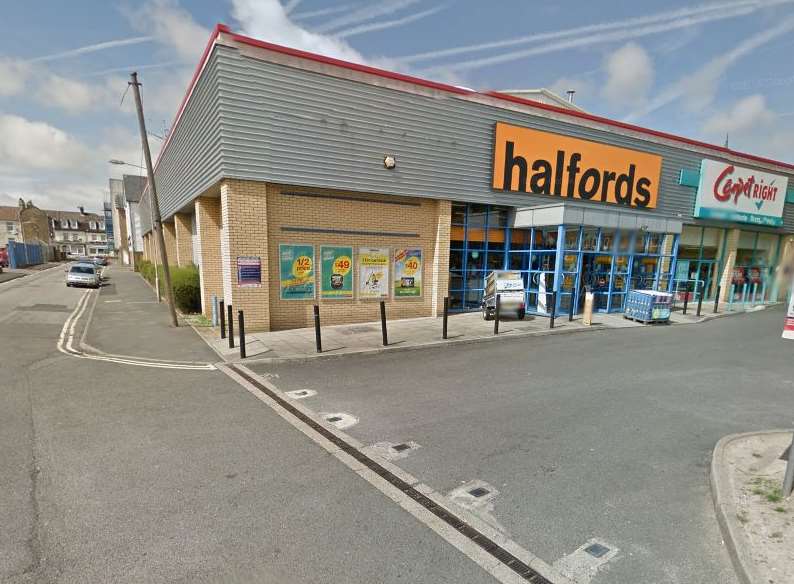 Halfords in Granville Street. Picture: Google