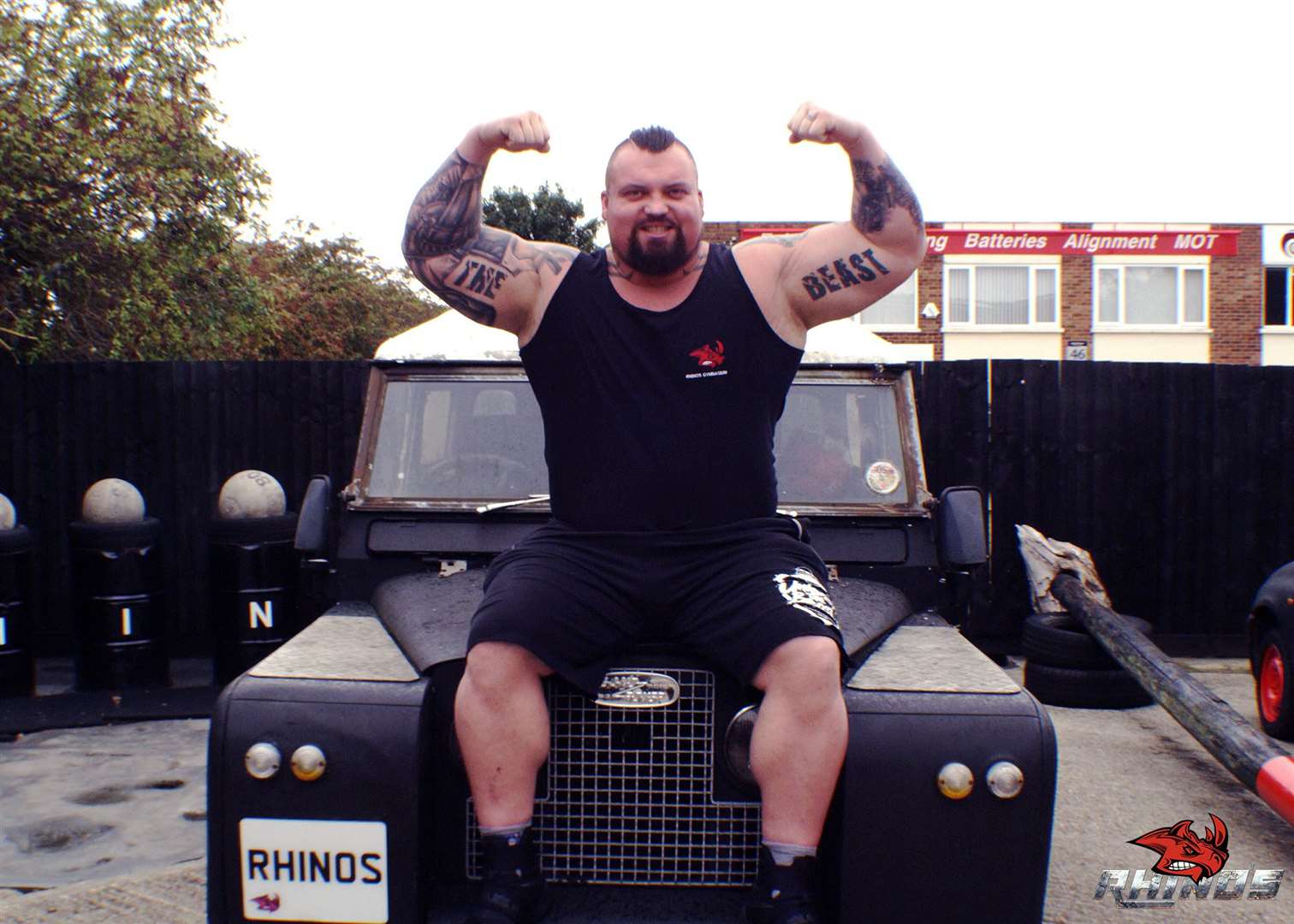 Eddie Hall at Rhinos Gymnasium in Stamford. Picture: JHH Media