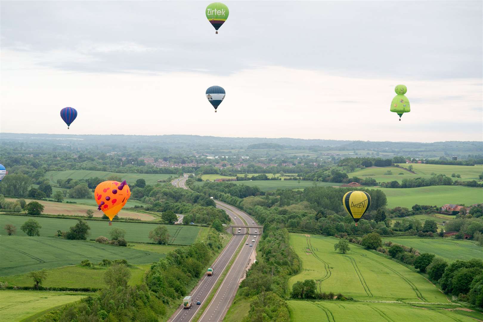 The balloons were a colourful spectacle (Jacob King/PA)