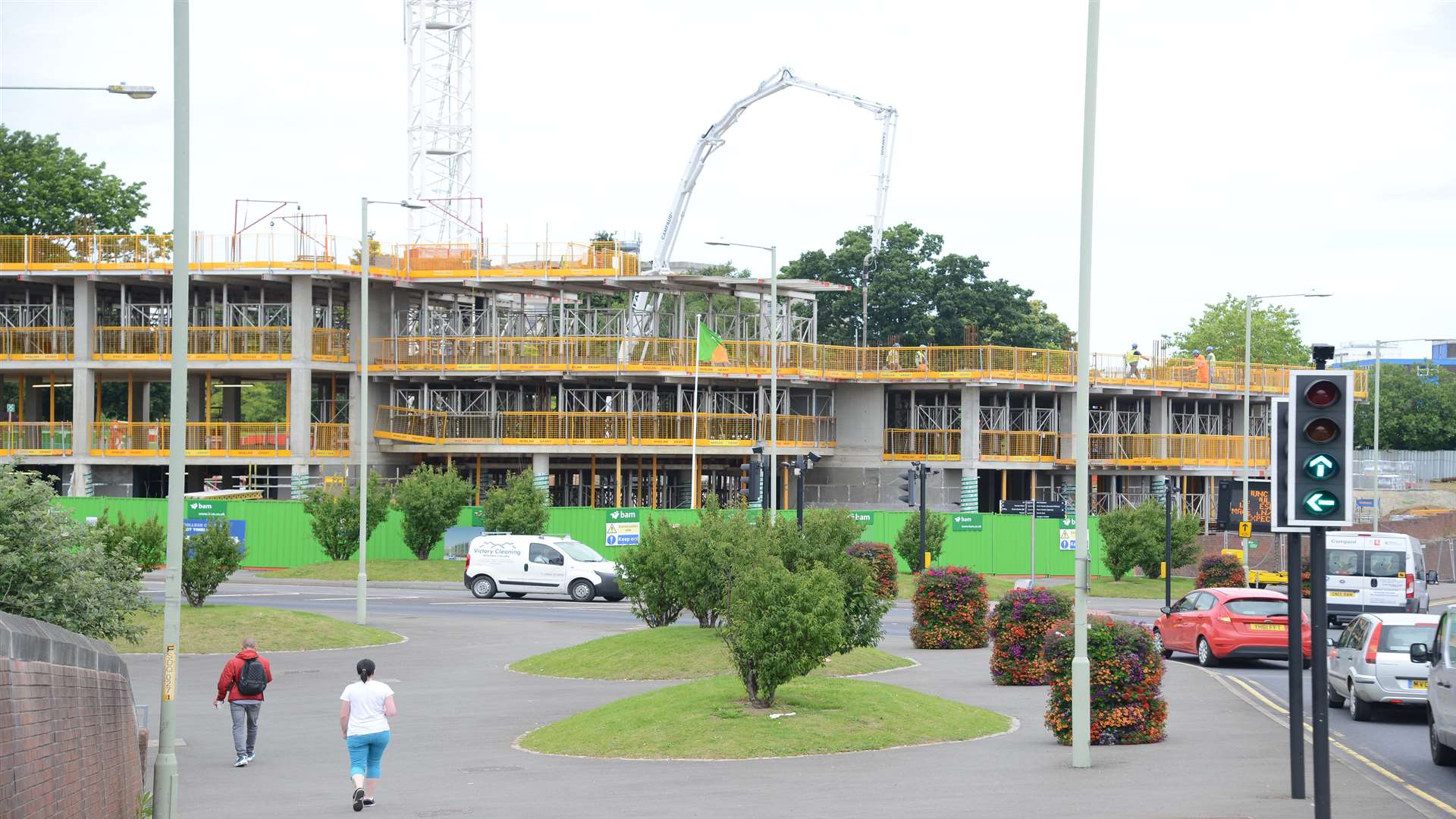 The new college begins to take shape. Pic by Gary Browne