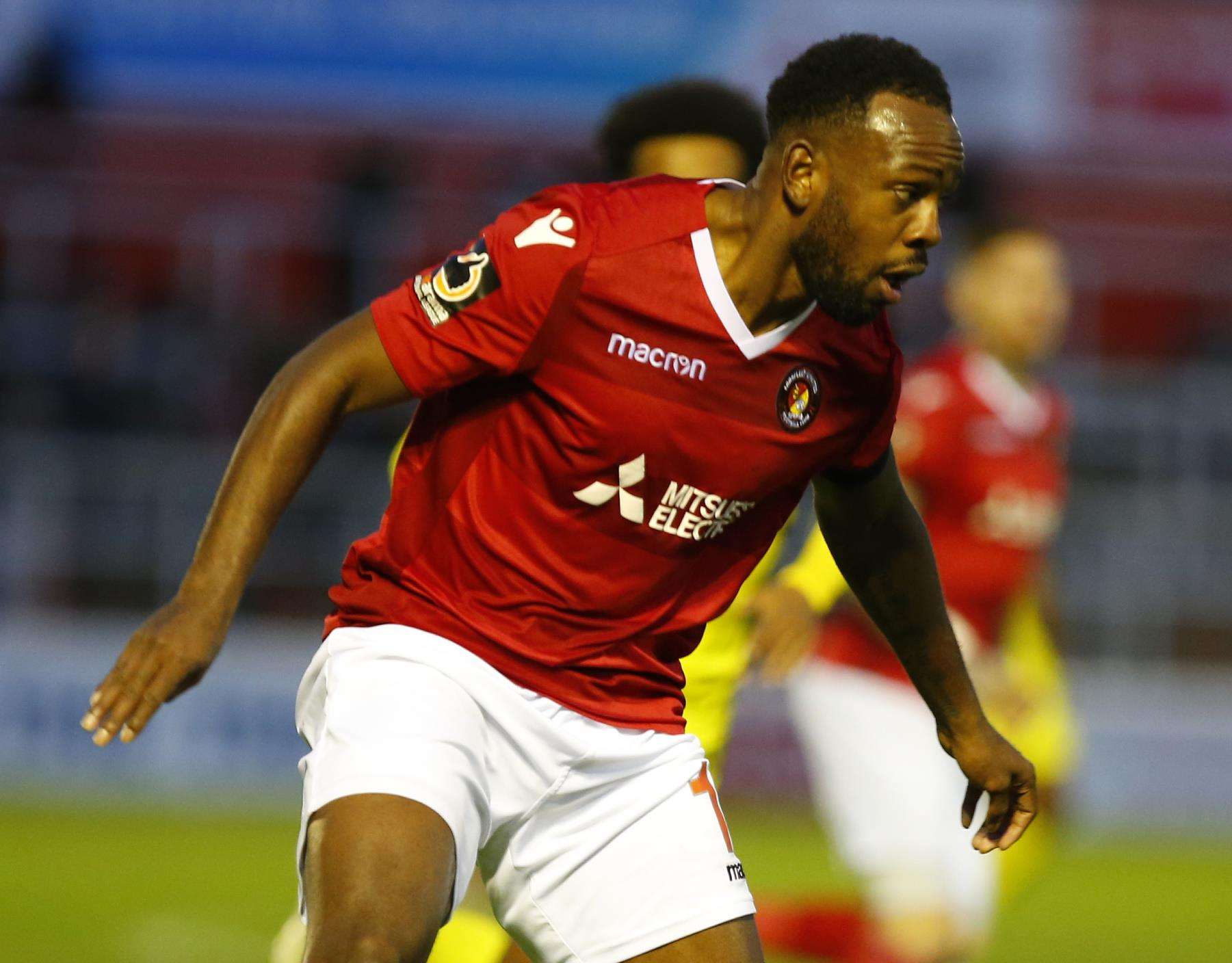 Ebbsfleet winger Myles Weston Picture: Andy Jones