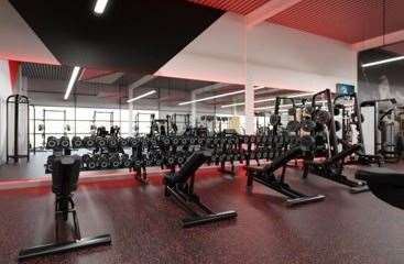 CGI imagery of the new free weights area at White Oak Leisure Centre in Swanley. Picture: Everyone Active