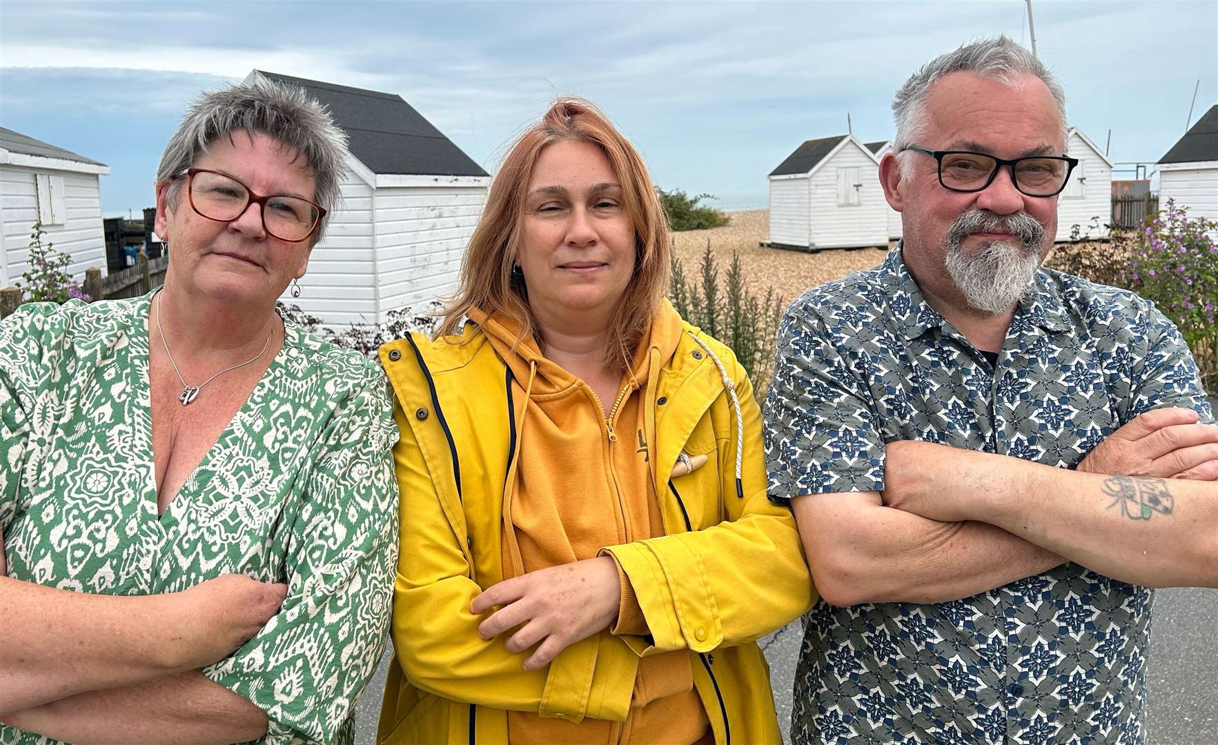 Jill Carter, left, Giulia Billi, middle and Gerry Carter, right, are all concerned about the declining water quality levels in Deal