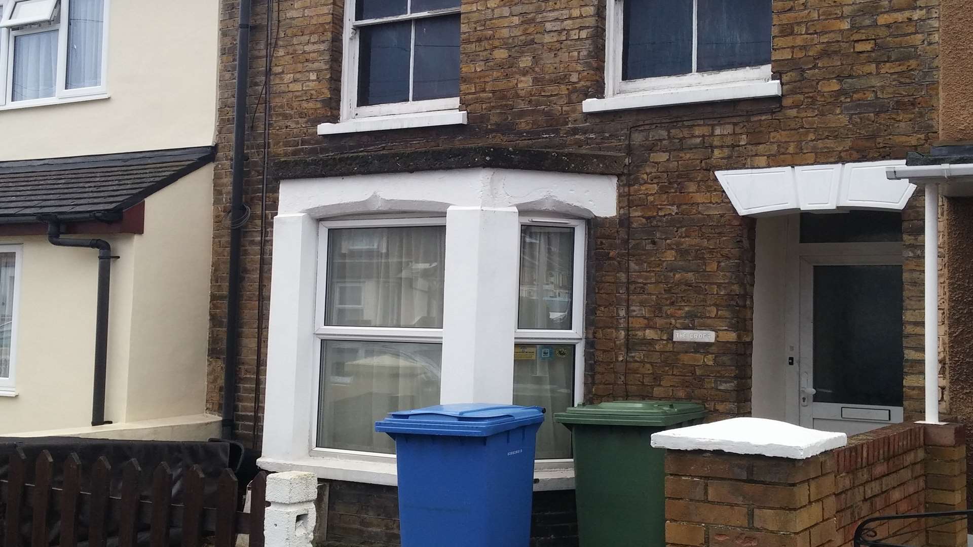 House in Rock Road, Sittingbourne, damaged in fire