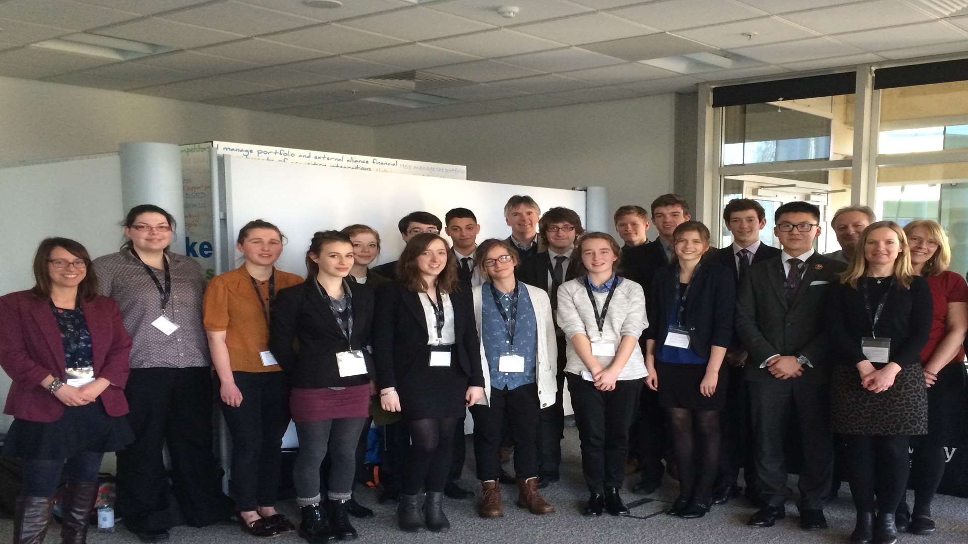 Pupils from Sir Roger Manwood's School visited Algae Cytes at Discovery Park to learn about its work