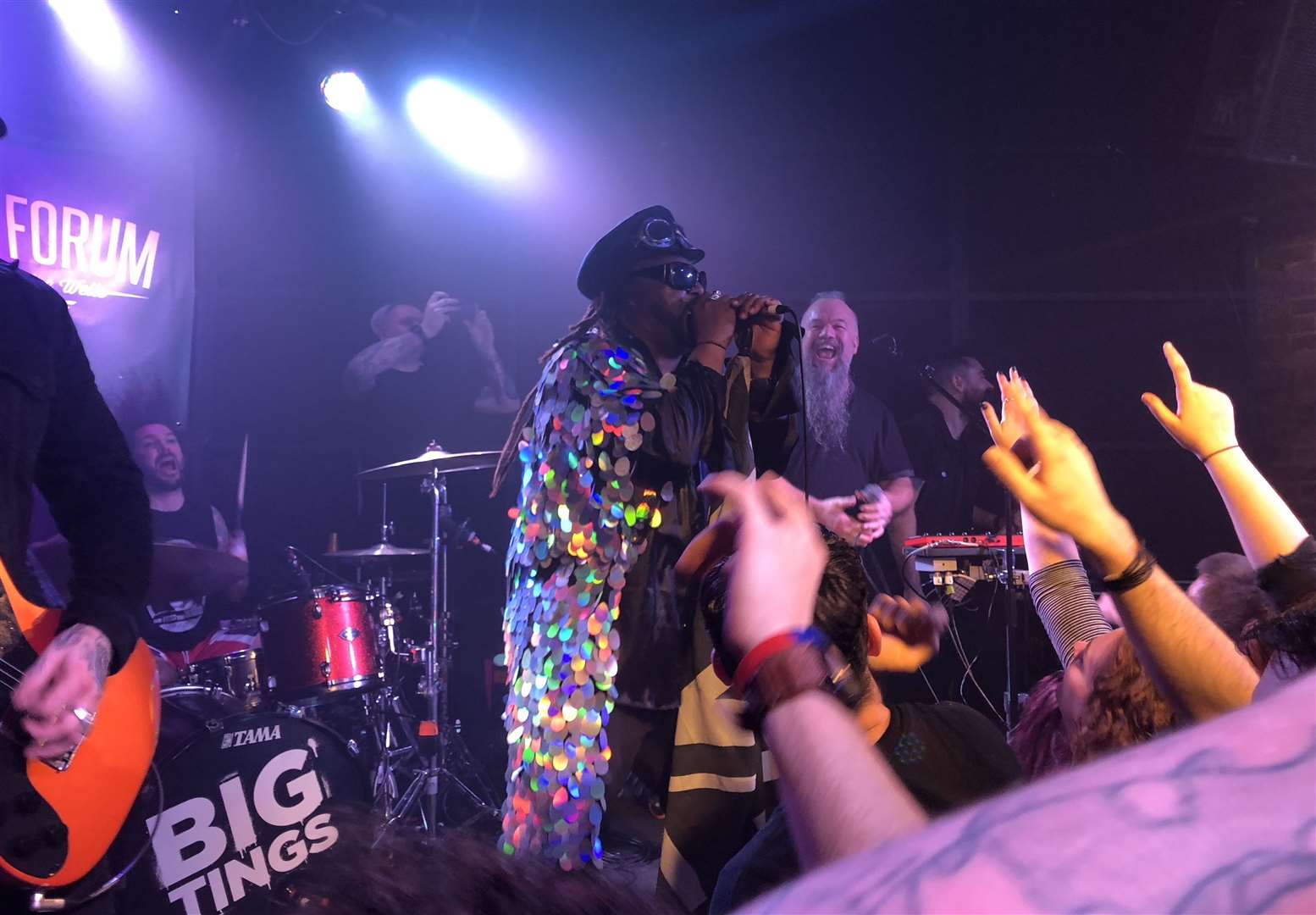 Welsh heavy metal band Skindred playing at The Forum in Tunbridge Wells - one of seven Kent venues at risk