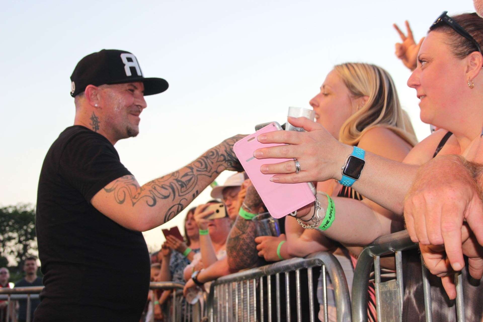 East 17's original member Terry Coldwell greets fans at Sittingbourne's Party in the Park on Saturday (13187922)