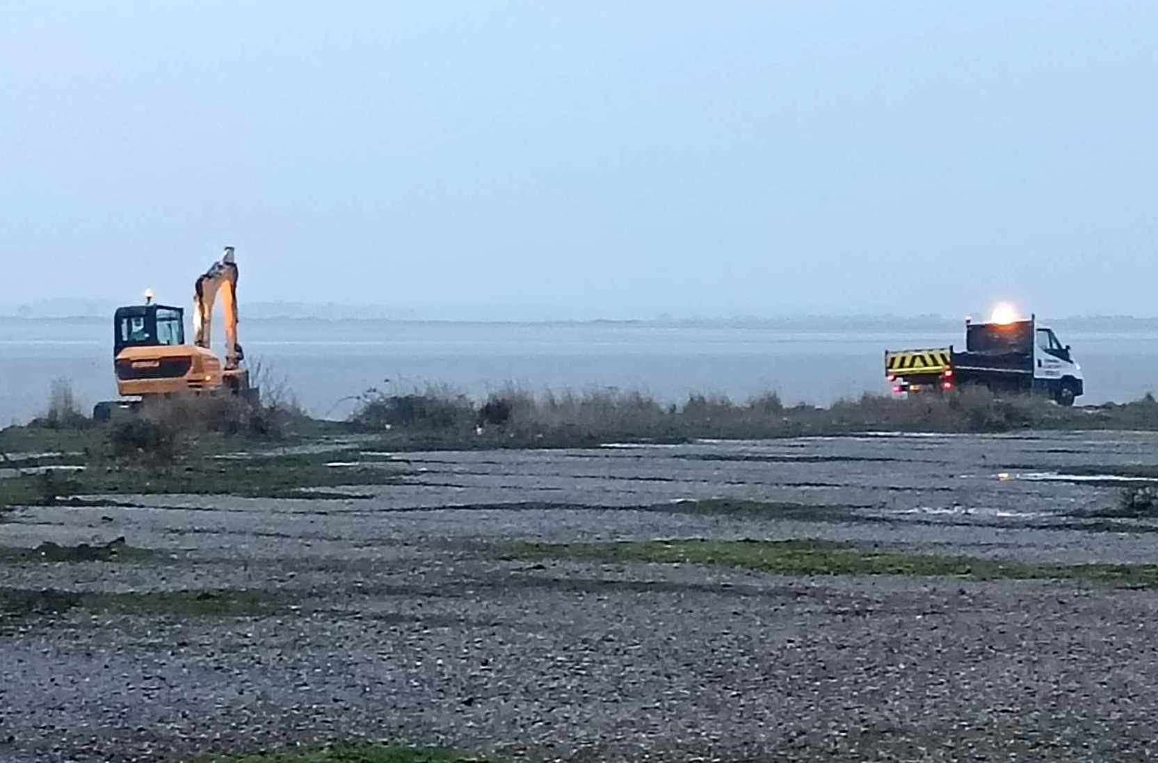 Thanet District Council removed the seal from Pegwell Bay, Ramsgate. Picture: Nik Mitchell