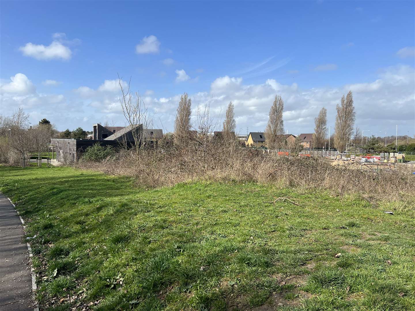 The view of the Lakeview Village Hall from where the proposed Great Easthall shop may be built. Picture: Megan Carr