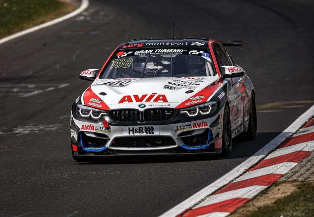 Brett Lidsey finished fifth in his GT4 debut at the 2021 Nurburgring Endurance Series Picture: 1Vier Communication