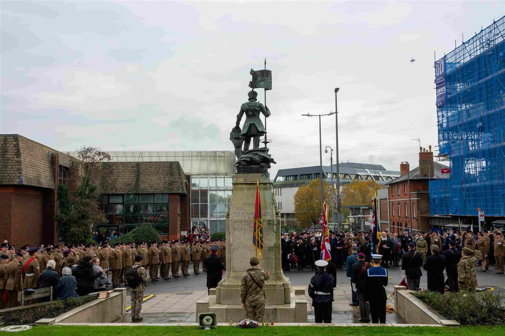 There will be an outdoor service at the War Memorial in The Broadway starting at 10.50am