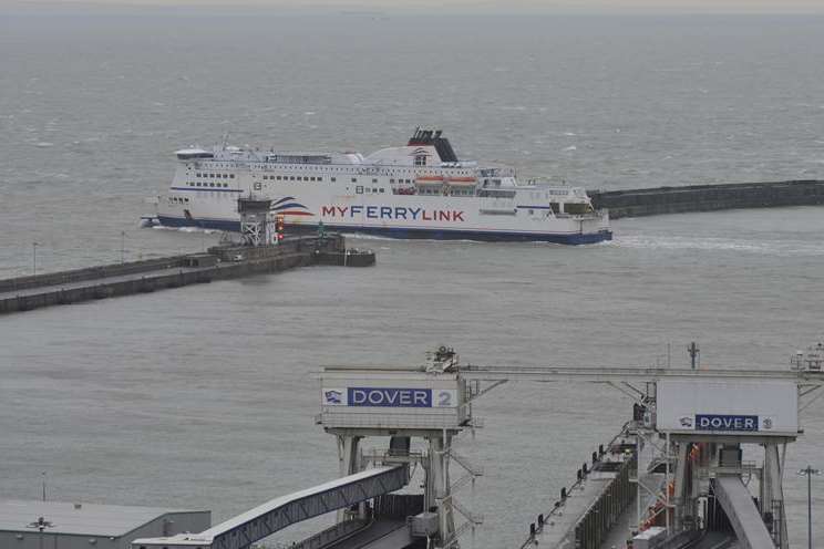 MyFerryLink leaving Dover Port