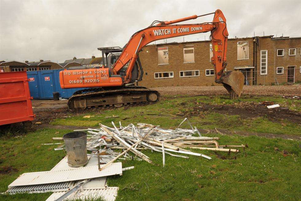 Demolition work has started