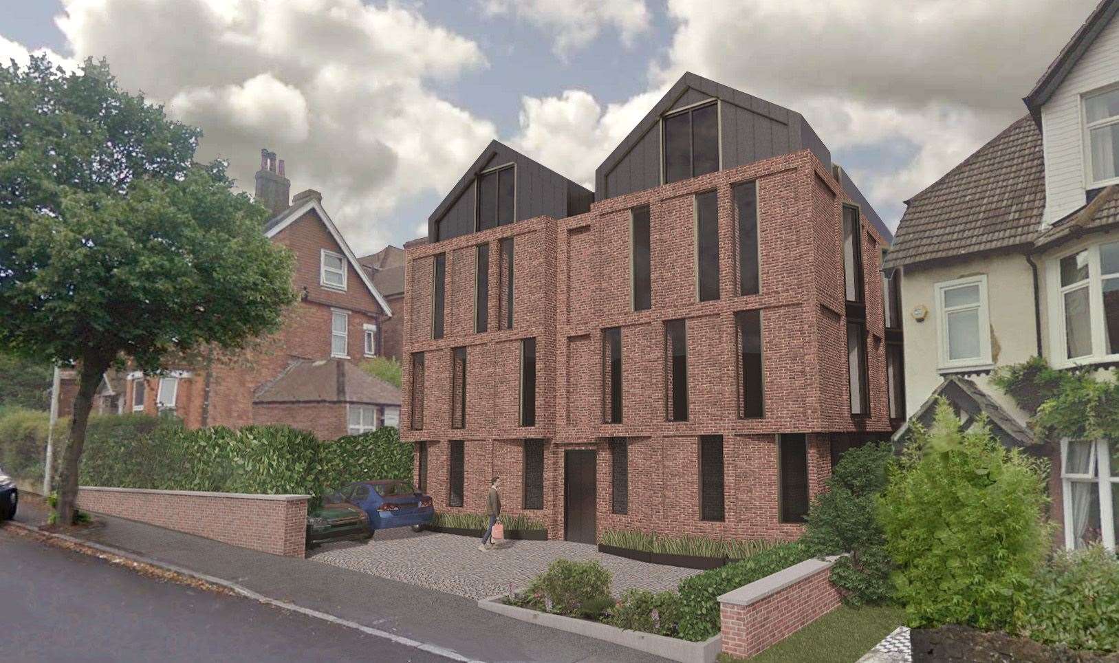 A second application seeks permission to build flats in Radnor Park Road. Picture: Hollaway