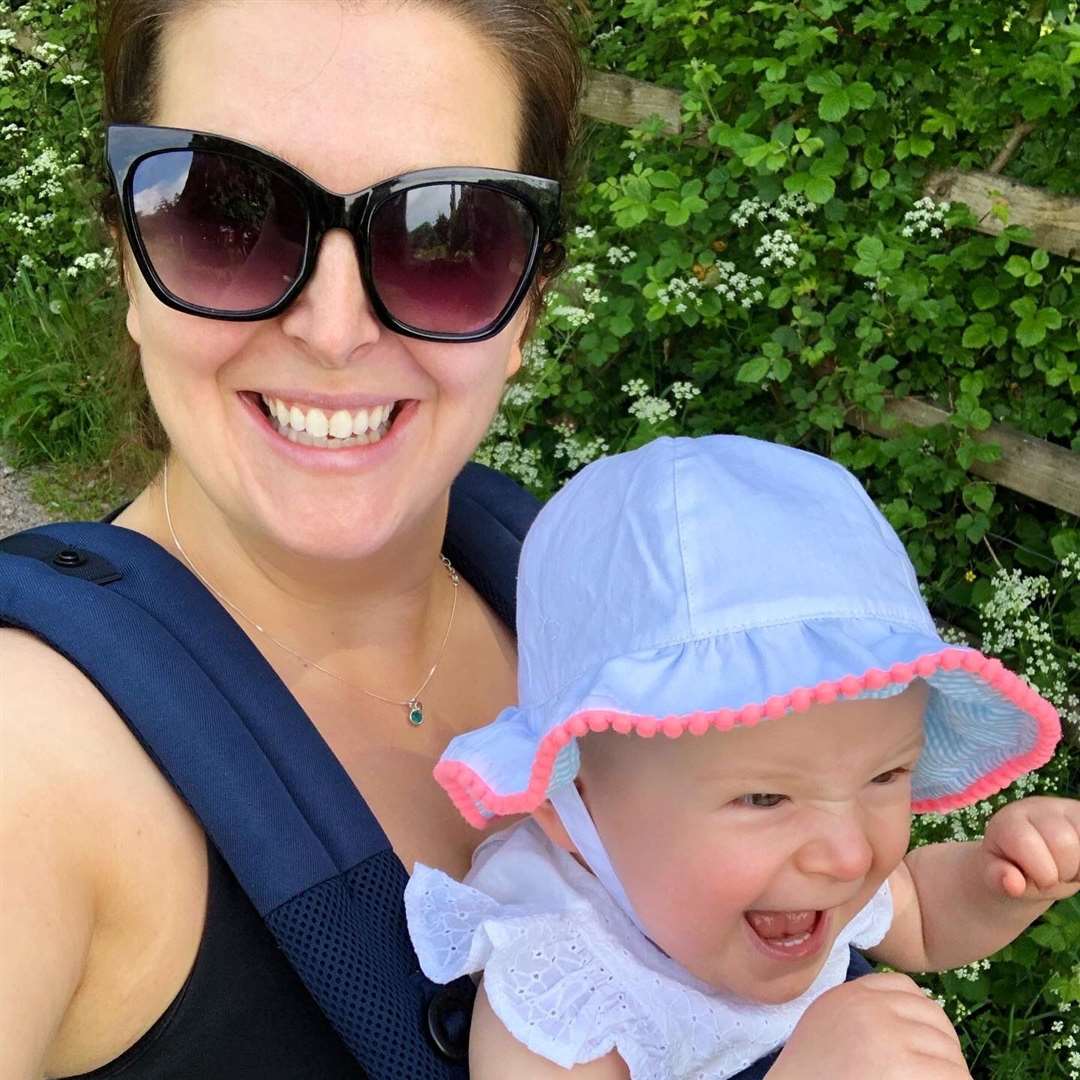 Georgina Thomas with her one-year-old daughter Grace (Georgina Thomas)