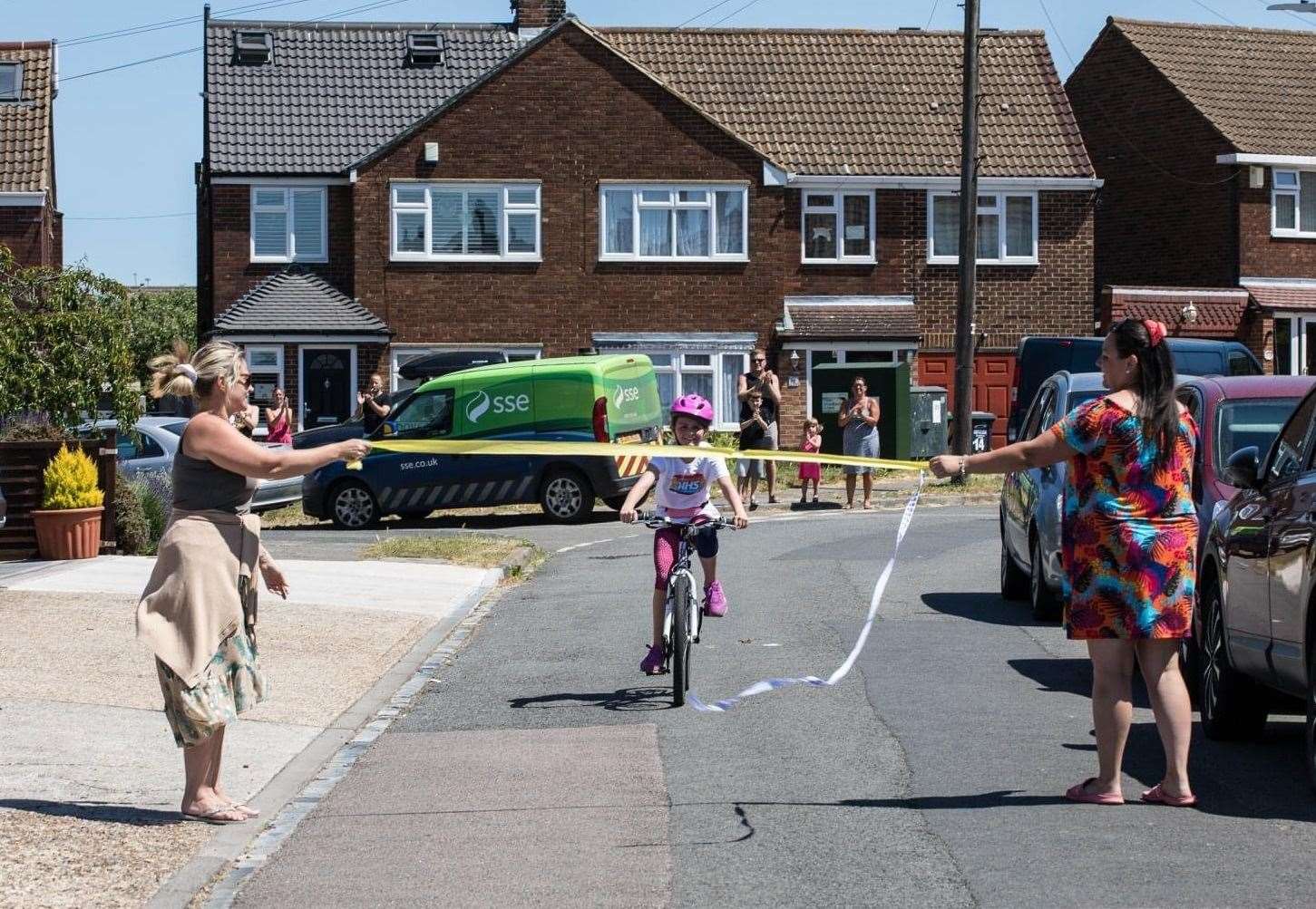 Karate kid Bonnielou Furzer, 11, did 5km run and cycle to raise money for the NHS