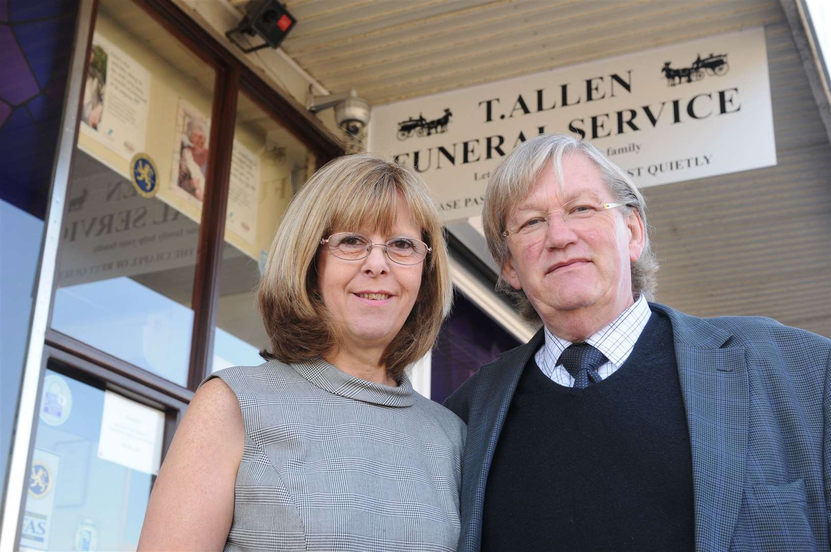 Terry and Lynn Allen celebrating T Allen Funeral Service's 20th Anniversary: Steve Crispe