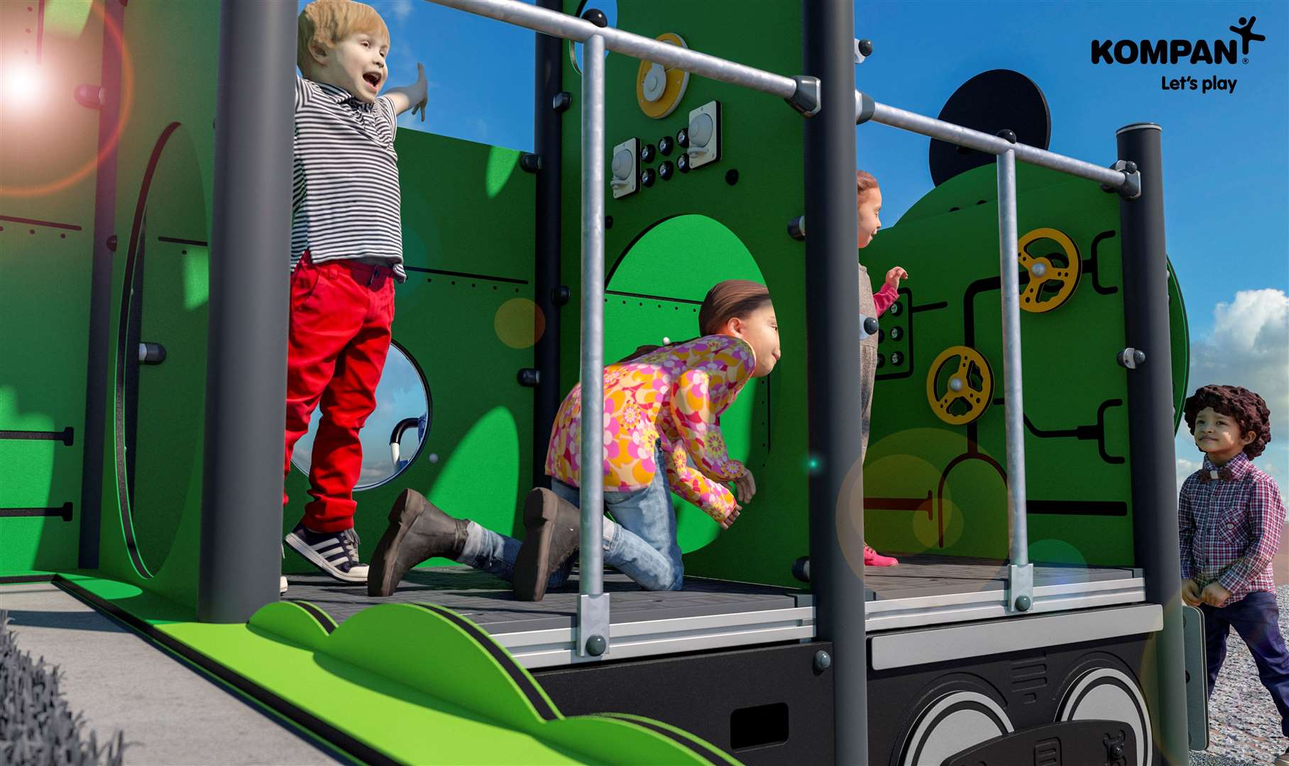 The new play equipment will cost £150k. Picture: KOMPAN