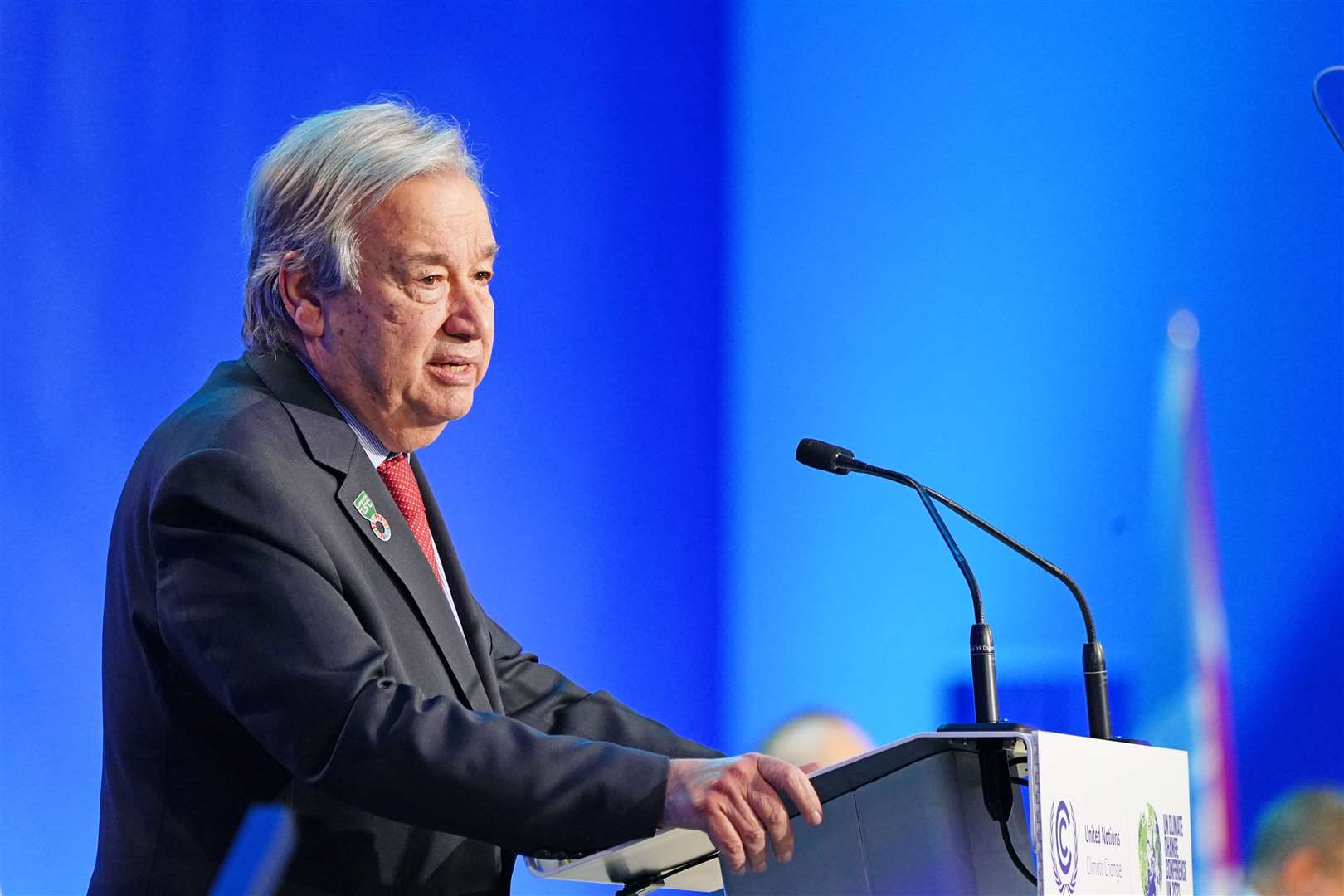 UN secretary-general Antonio Guterres warned that AI could have serious implications for peace and stability (Jane Barlow/PA)