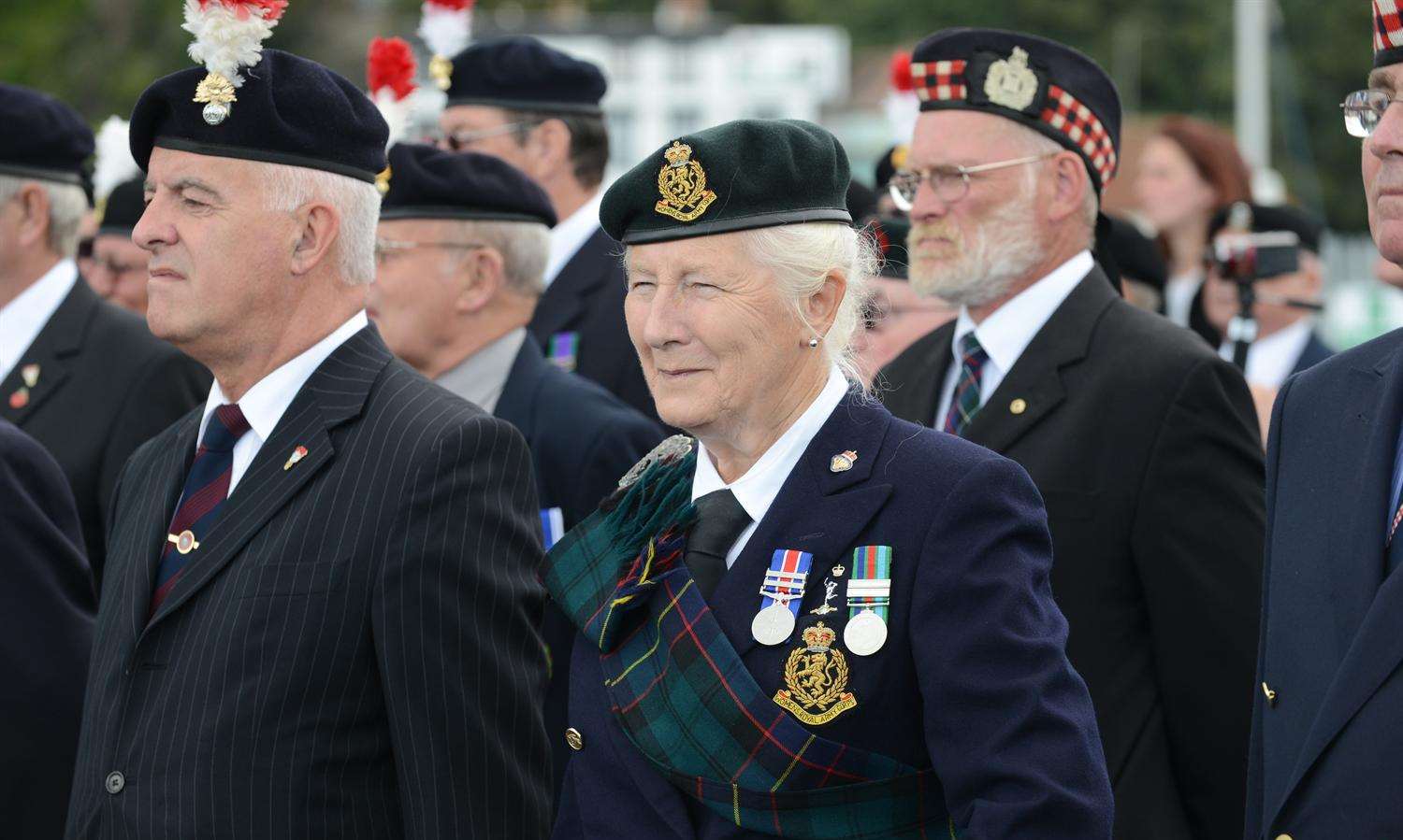 Veterans at the WW1 centenary commemoration