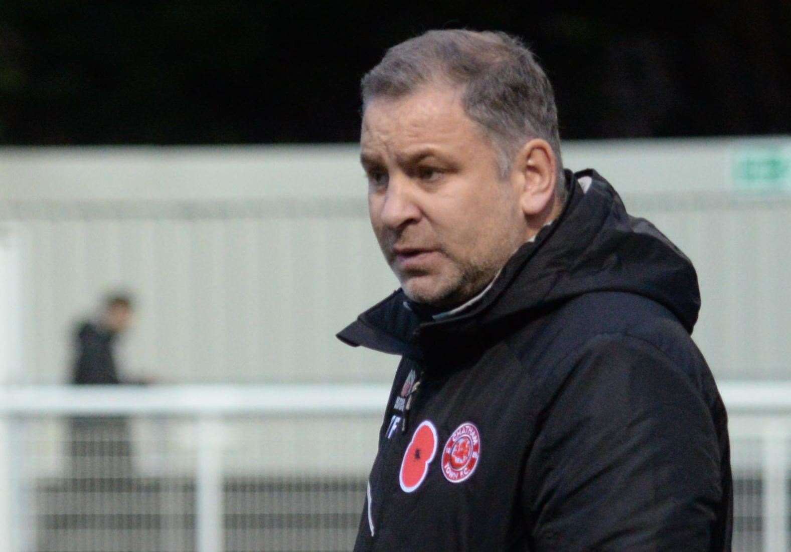 Chatham Town manager Kevin Hake hoping to bounce back in the league this weekend. Picture: Chris Davey