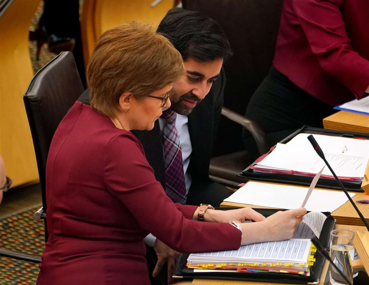 Humza Yousaf said he wants to ensure Nicola Sturgeon’s record of election victories continues (PA)